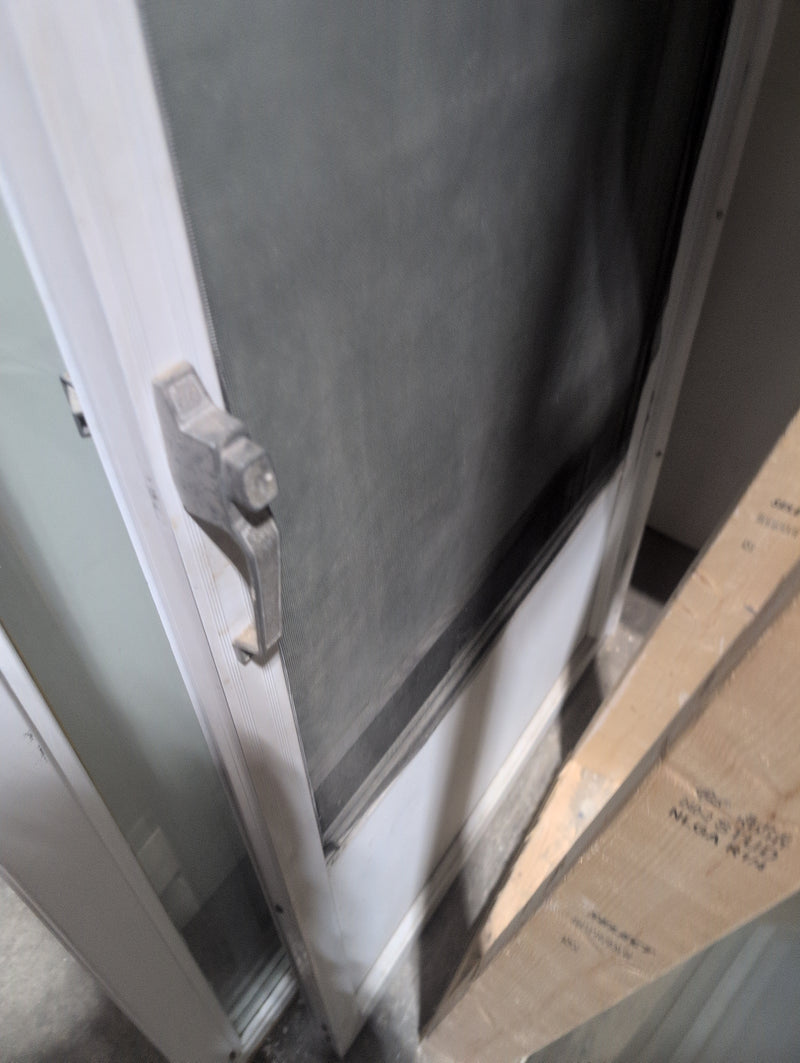 Patio Door with Handles, White