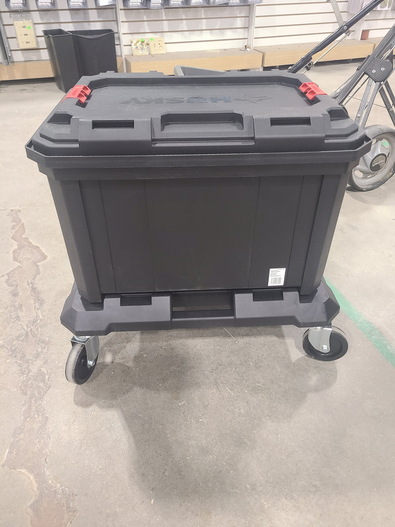Husky Build-Out Large 2-Drawer Tool Box with Rolling Dolly
