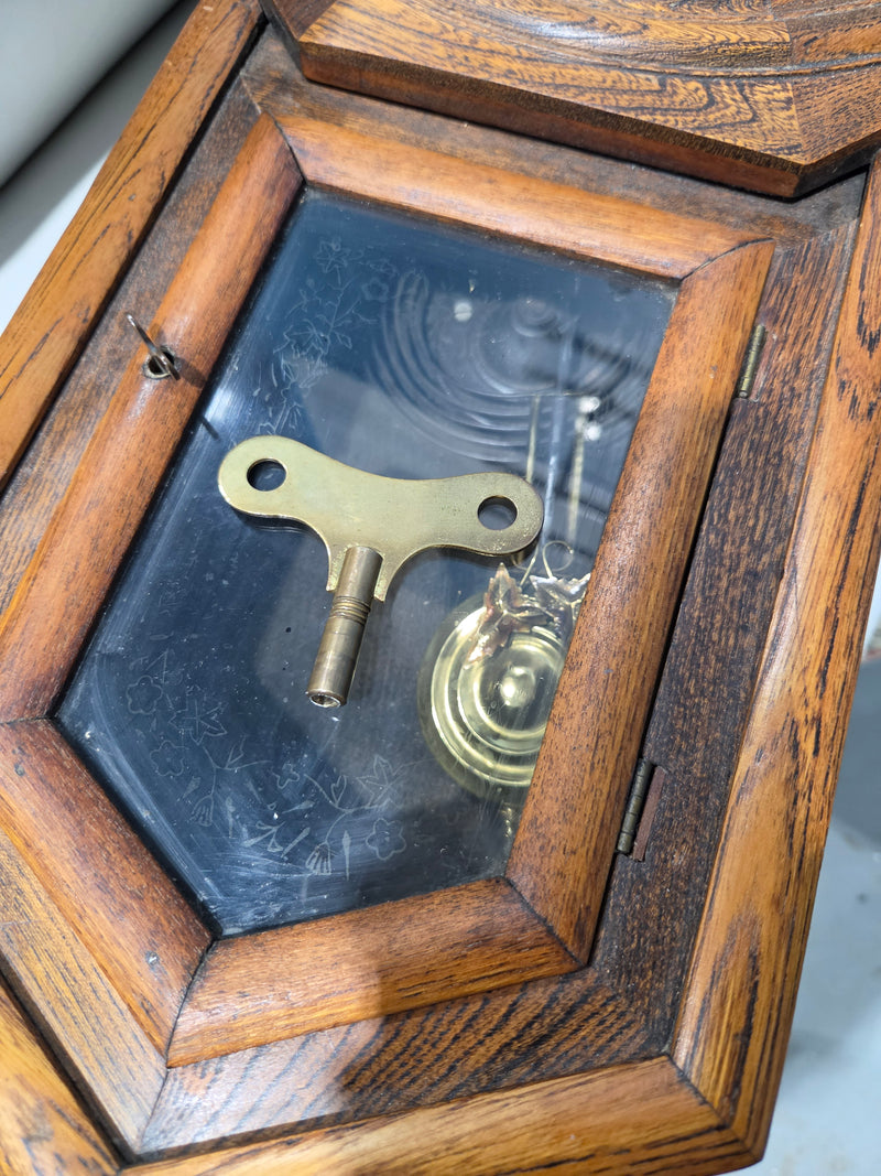 Vintage Schoolhouse Style Regulator Wall Clock