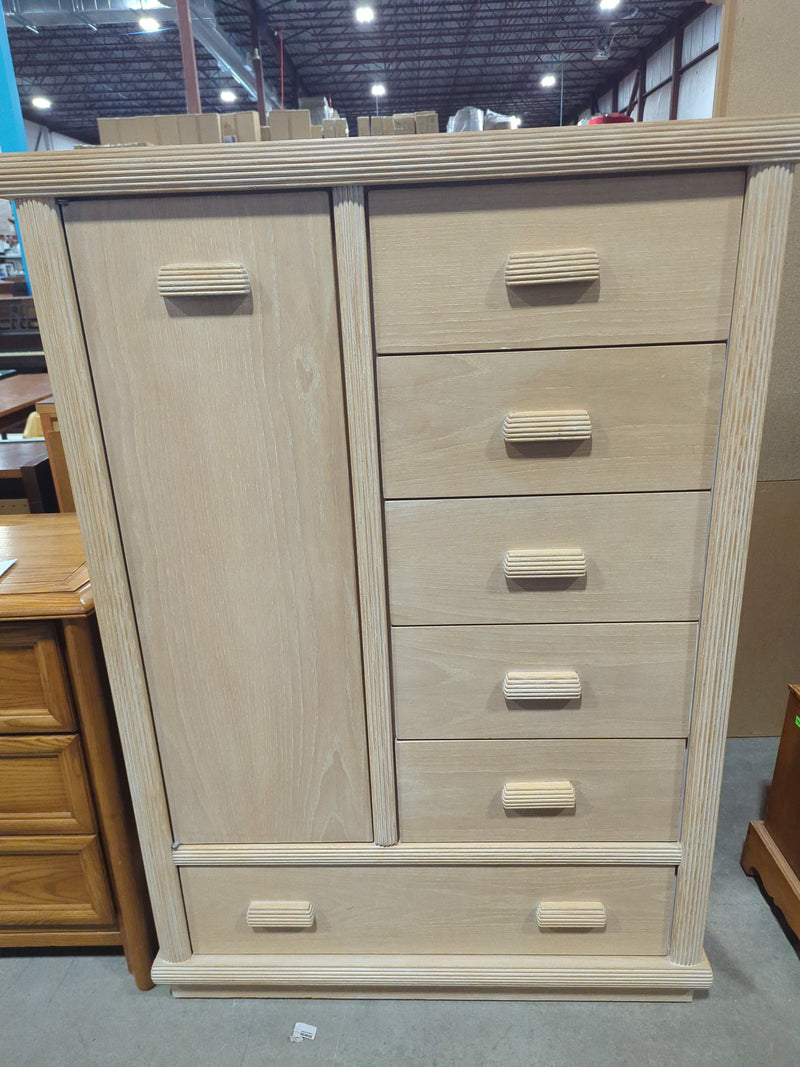 Large Wooden Beige Armoire