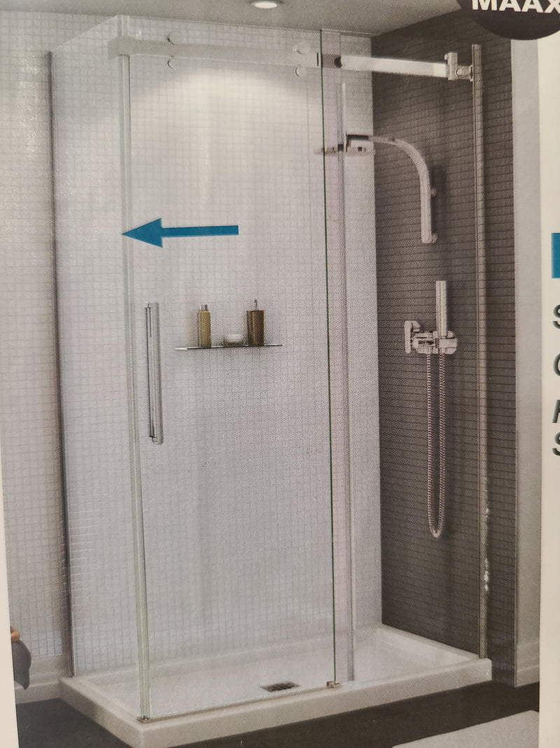 MAAX Halo Frameless Fixed Glass Shower Return Panel