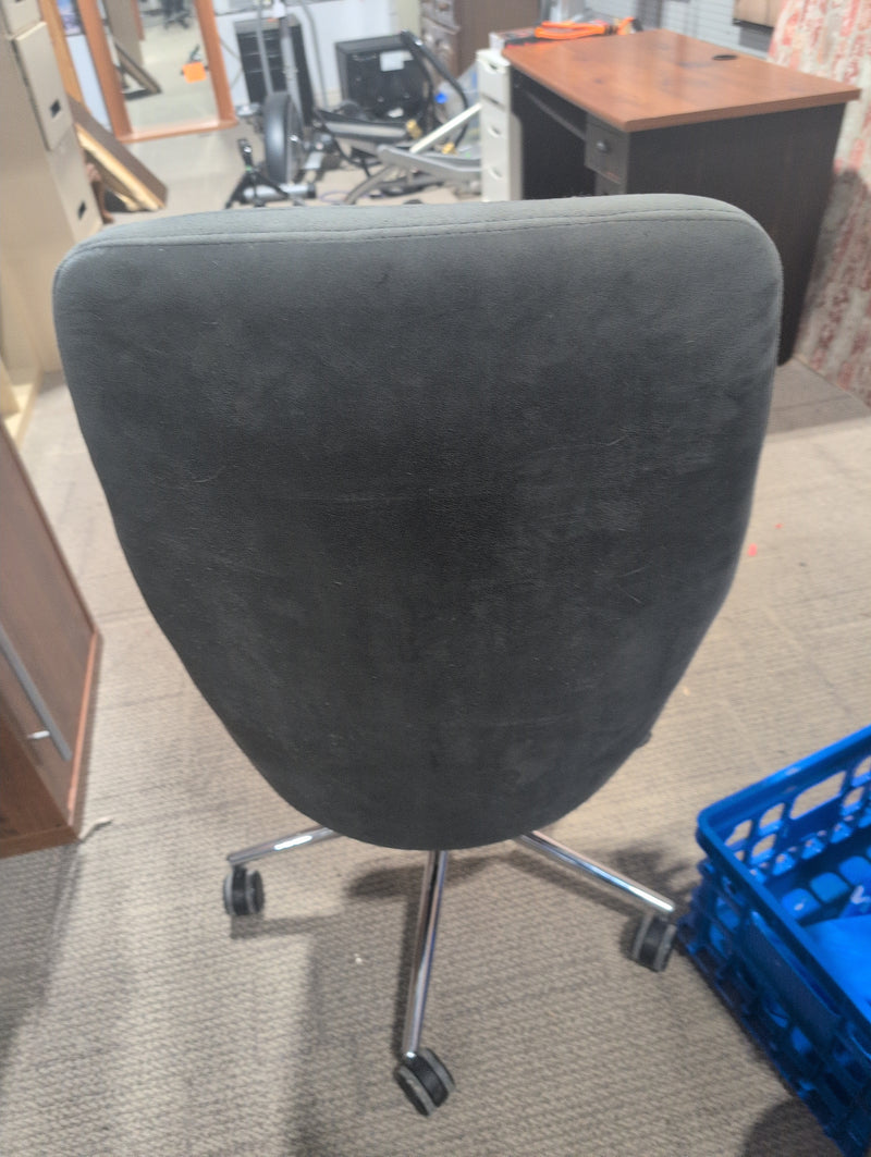 Upholstered Office Chair with Adjustable Height and Swivel Capability