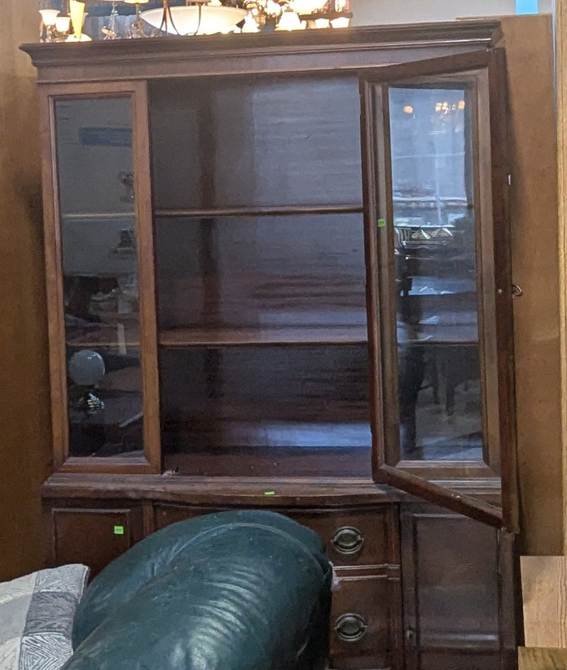 Knechtel Furniture Dark Brown Traditional Hutch