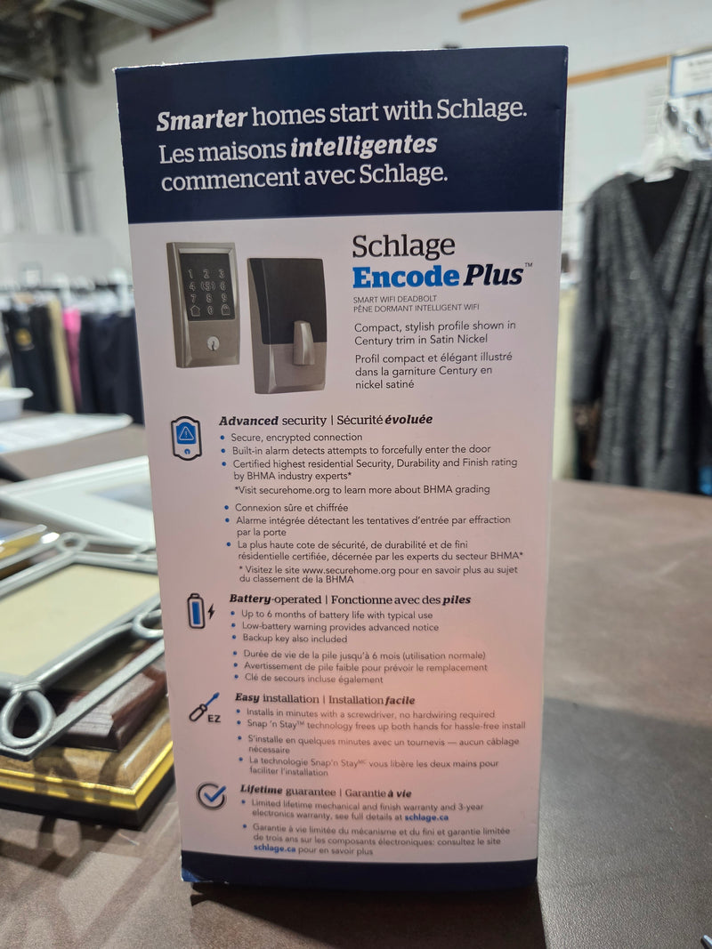 Schlage Encode Plus Smart WiFi Deadbolt