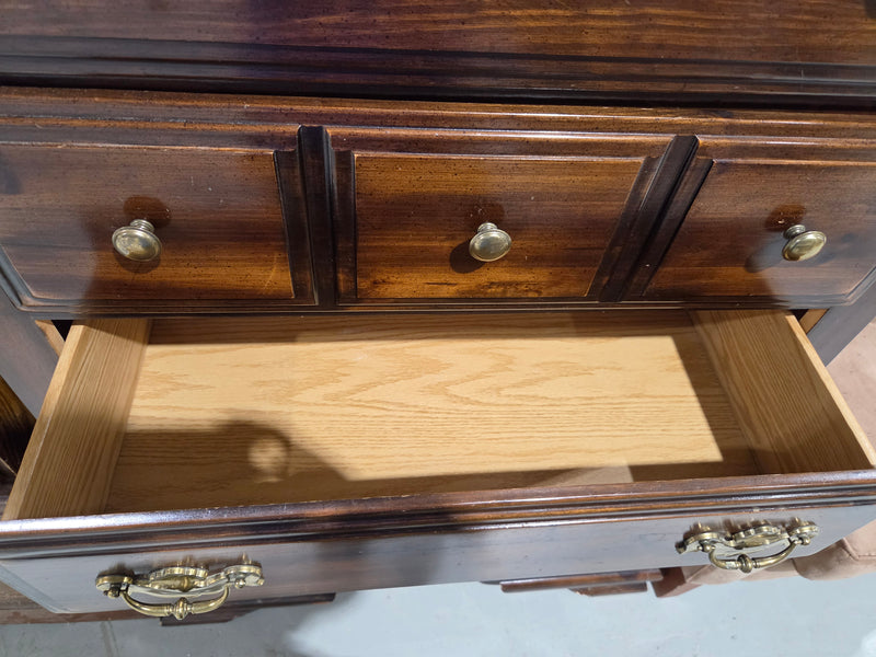 Vintage-Style 5-Drawer Wood Chest of Drawers