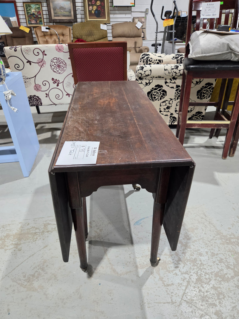Antique Drop-Leaf Dining Table
