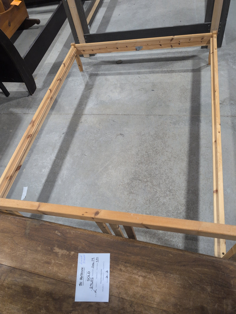 Simple Wooden Bed Frame, Full/Double Mattress