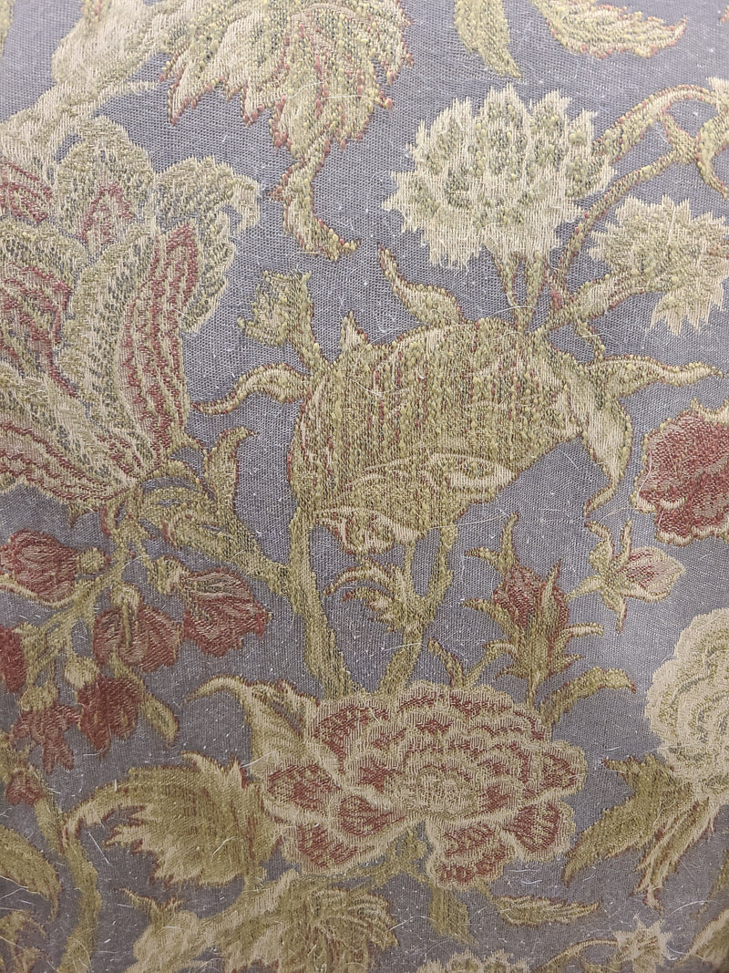 Traditional Floral Tapestry Wingback Accent Chair