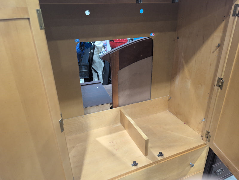 Light Brown TV Armoire