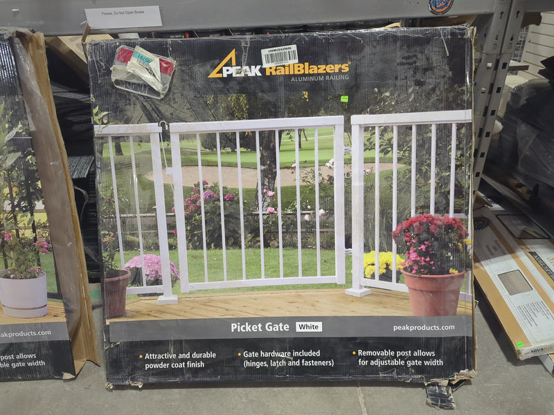 Peak RailBlazers Picket Gate - White