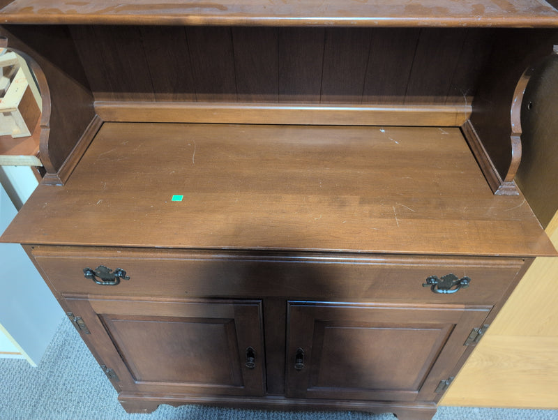 Warm Brown Buffet with Hutch