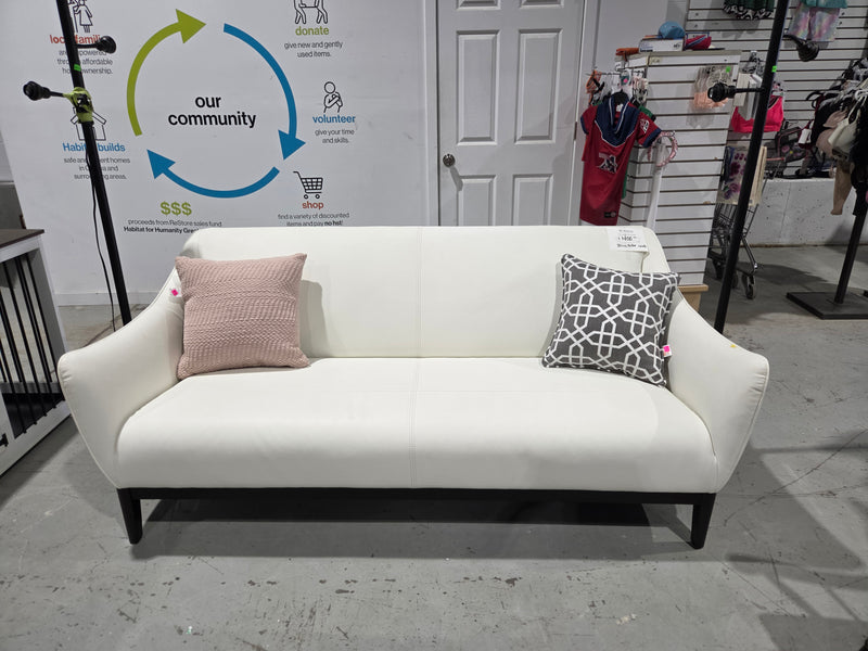 White Leather Couch