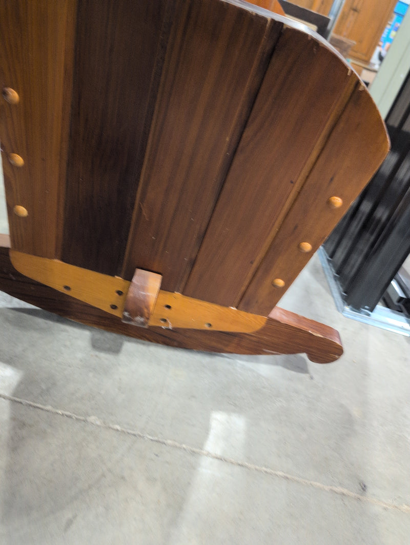 Large Wood Rocking Basket