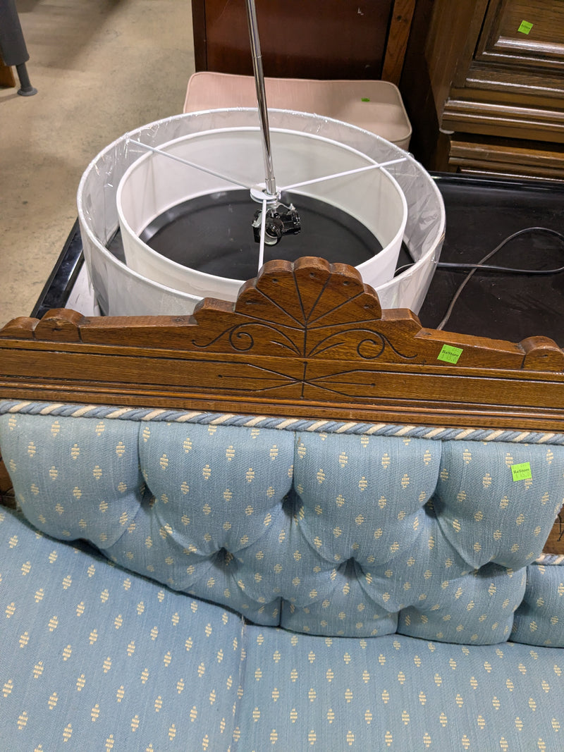 Blue Victorian Style Chaise Longue