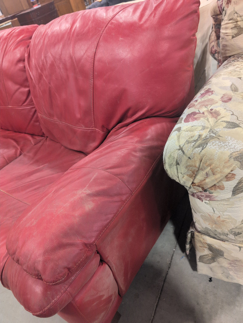 Apple Red 3-Seater Couch