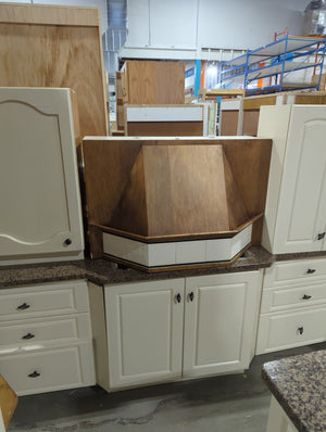 White kitchen with large island