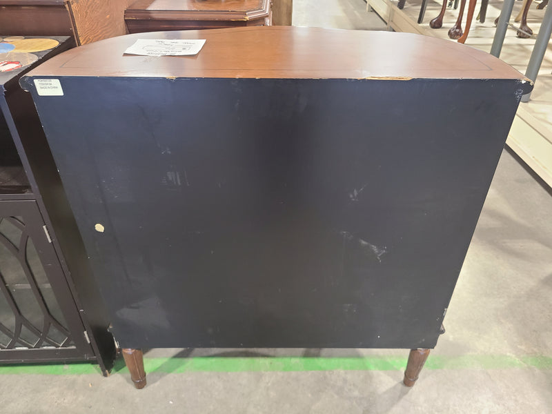 Vintage-Style Demilune Accent Cabinet