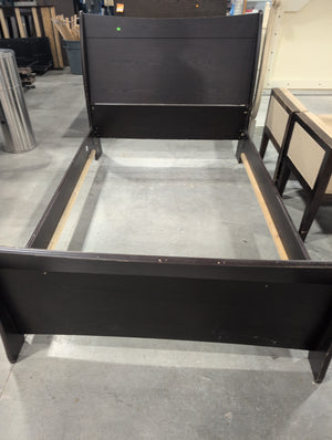 Sleigh Bedframe, Black
