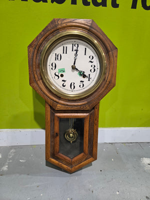 Vintage Schoolhouse Style Regulator Wall Clock