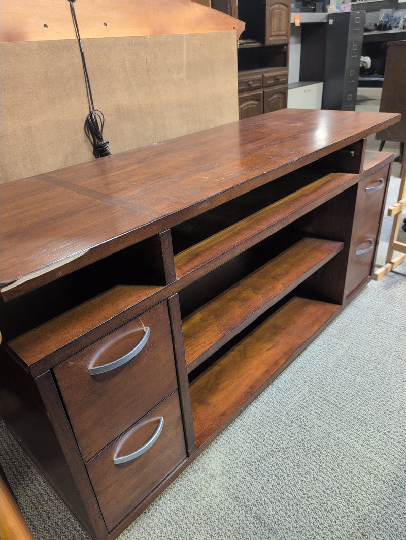 Dark Brown Wooden Sideboard