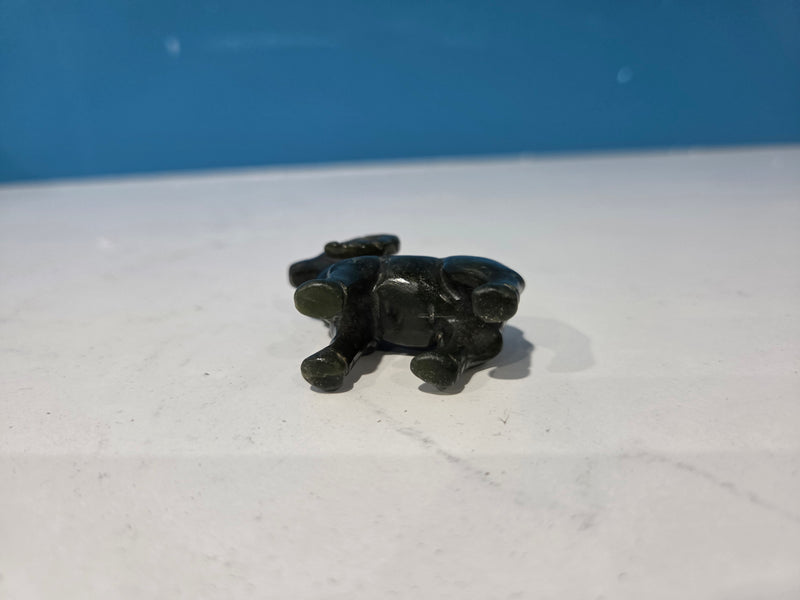 Miniature Hand-Carved Nephrite Jade Ram Figurine