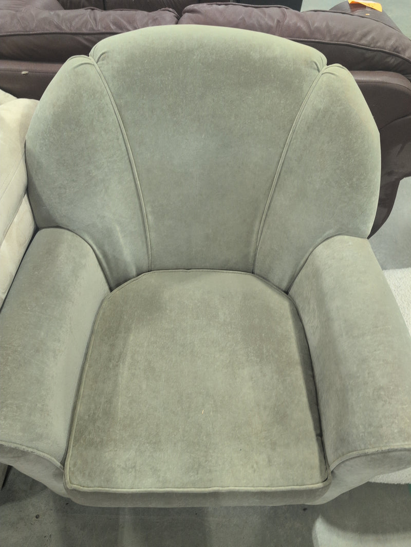 Rotating Green Armchair