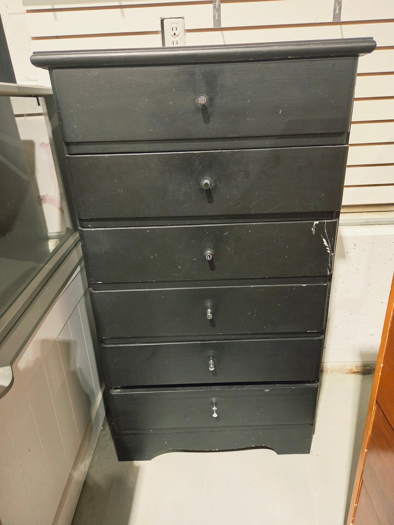 Black Tallboy Dresser