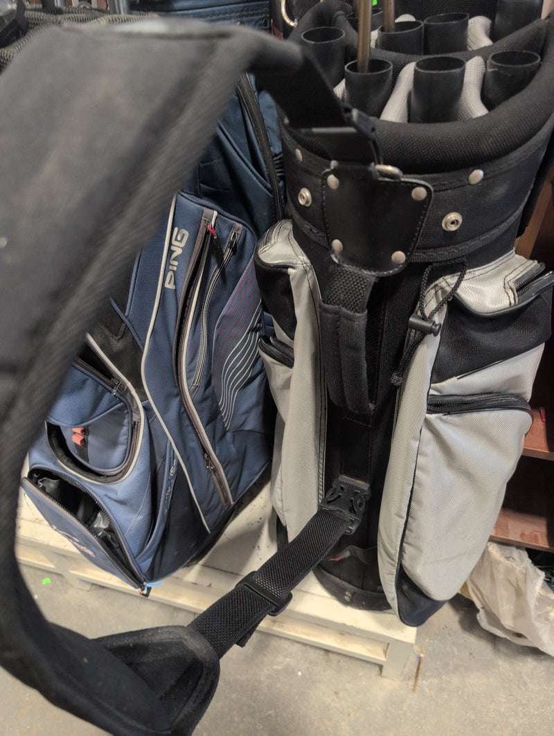 Adamsgolf Grey and Black Golf Bag