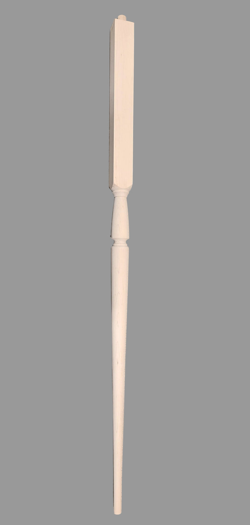 Unfinished Tapered Wood Furniture Leg / Table Spindle (Square Top)