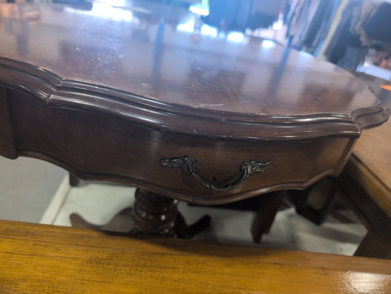 Medium Sized Round Table with Storage Dresser