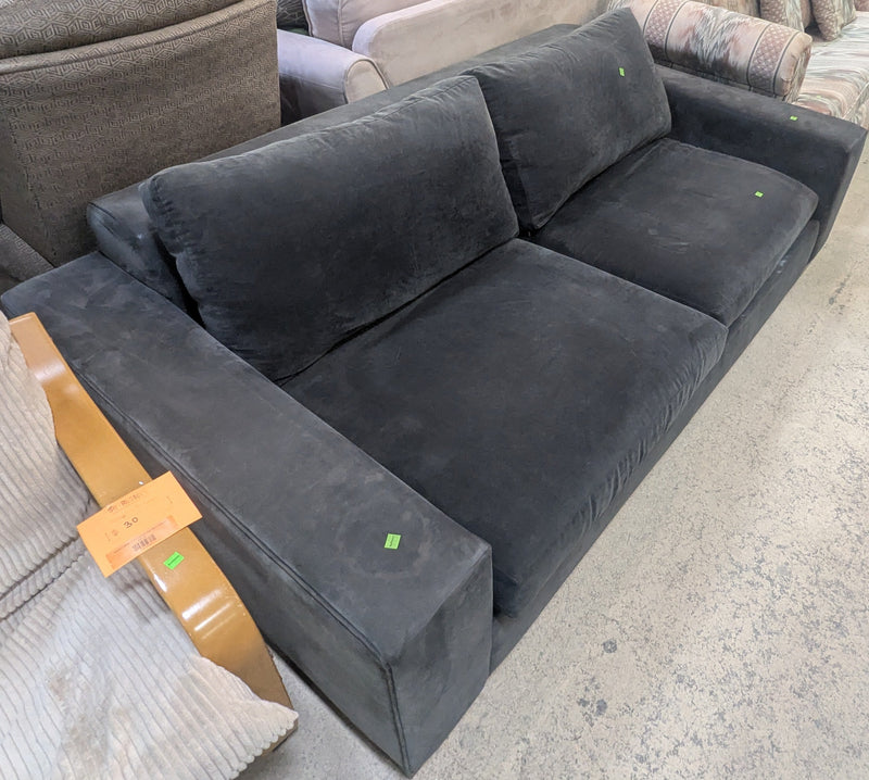 Modern Black Loveseat
