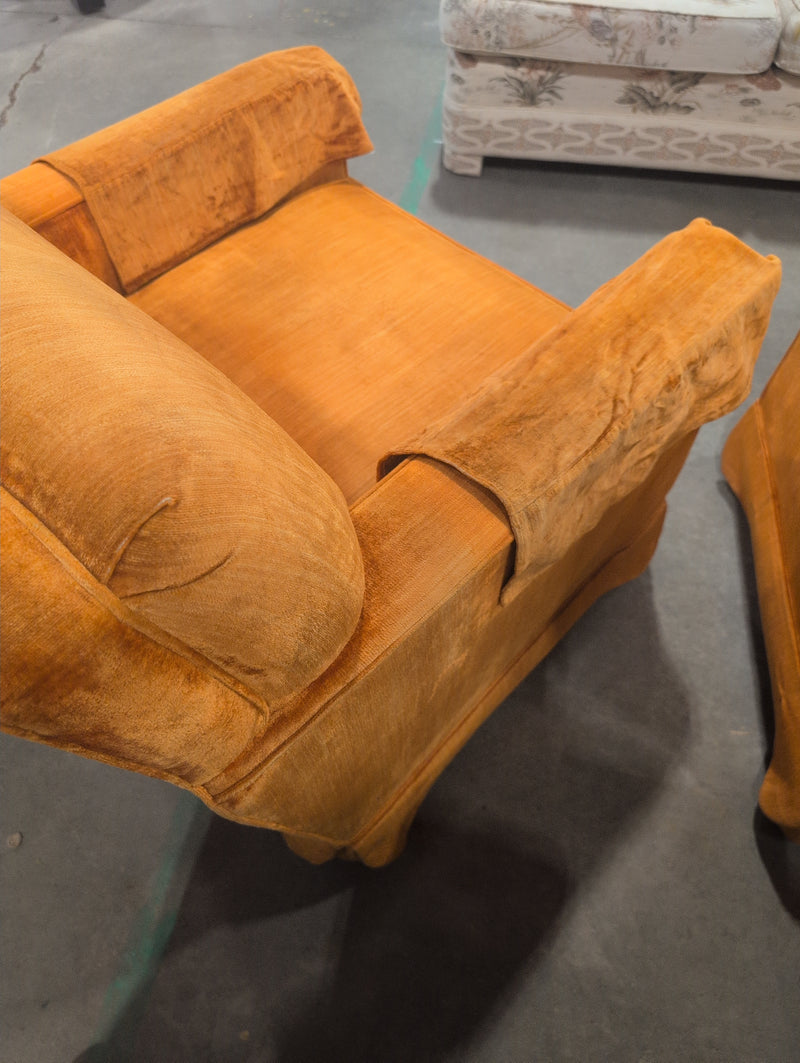 Orange Square Armchair