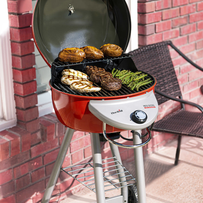 Char-Broil Patio Bistro Tru-Infrared Electric BBQ, Red