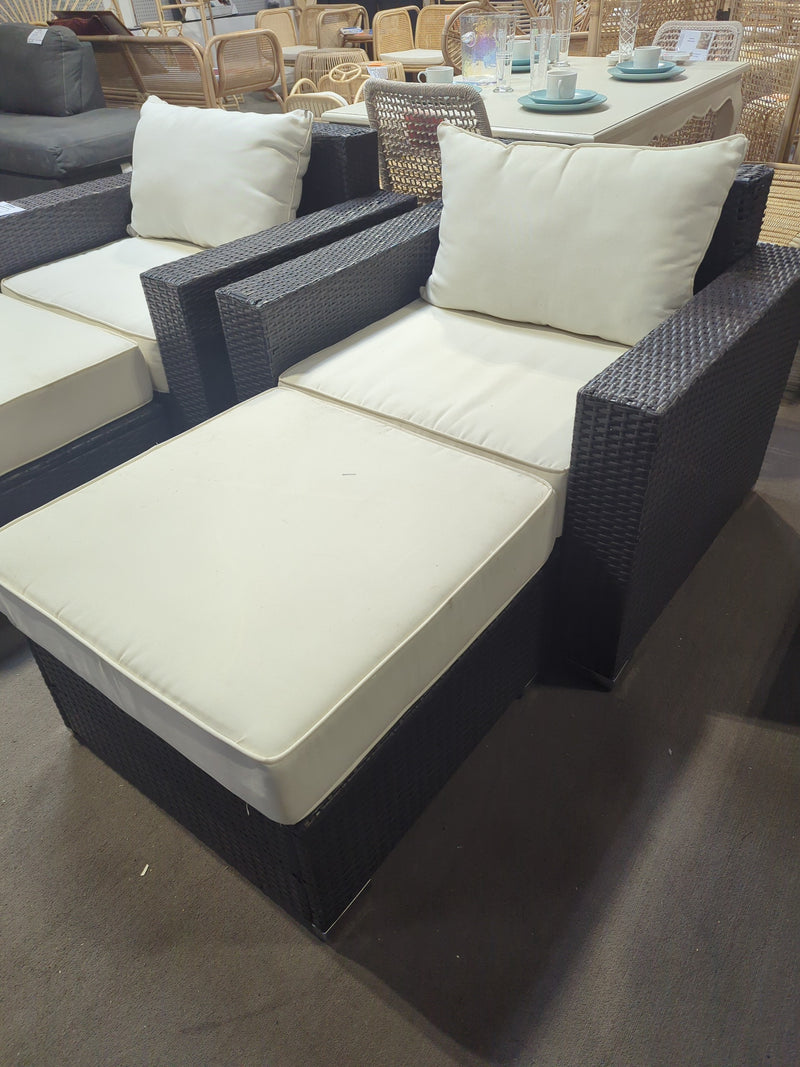 Outdoor Chair + Ottoman
