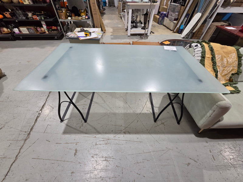 Modern Frosted Glass Table