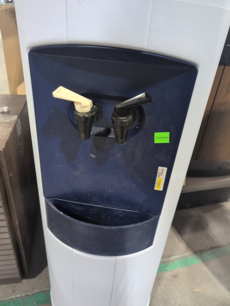 Fahrenheit Water Cooler/Dispenser, White with Blue Trim