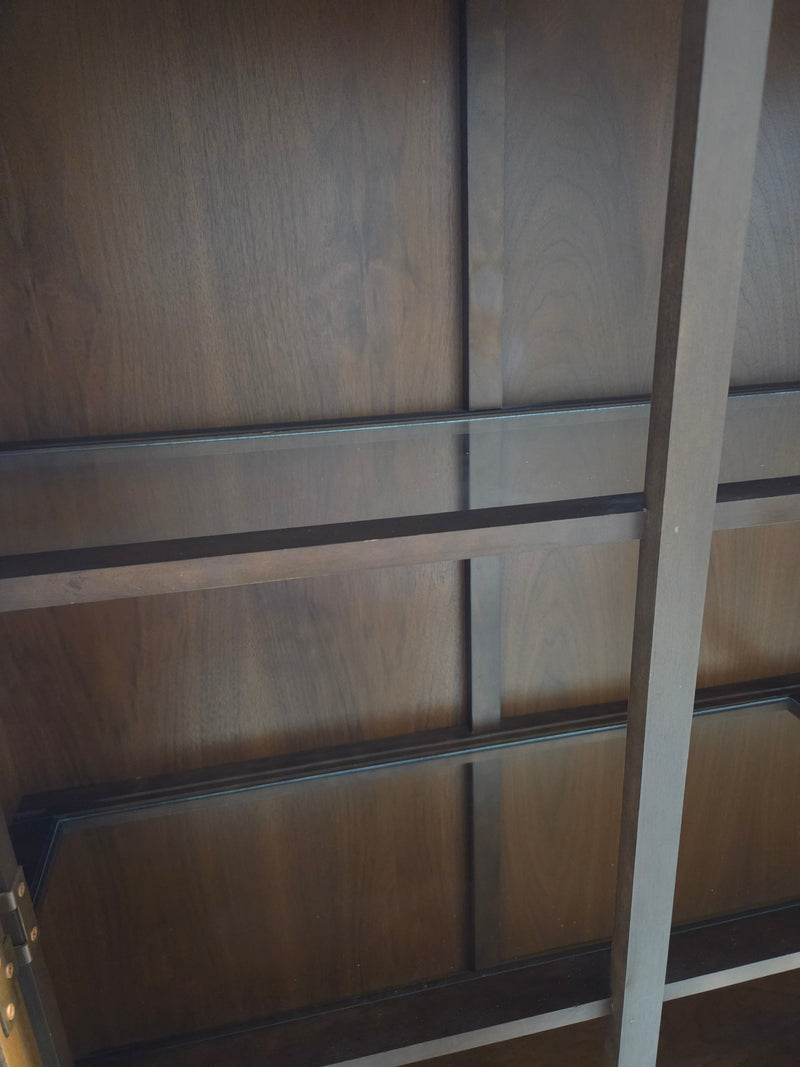 Mid-Century Modern Wooden Buffet and Hutch