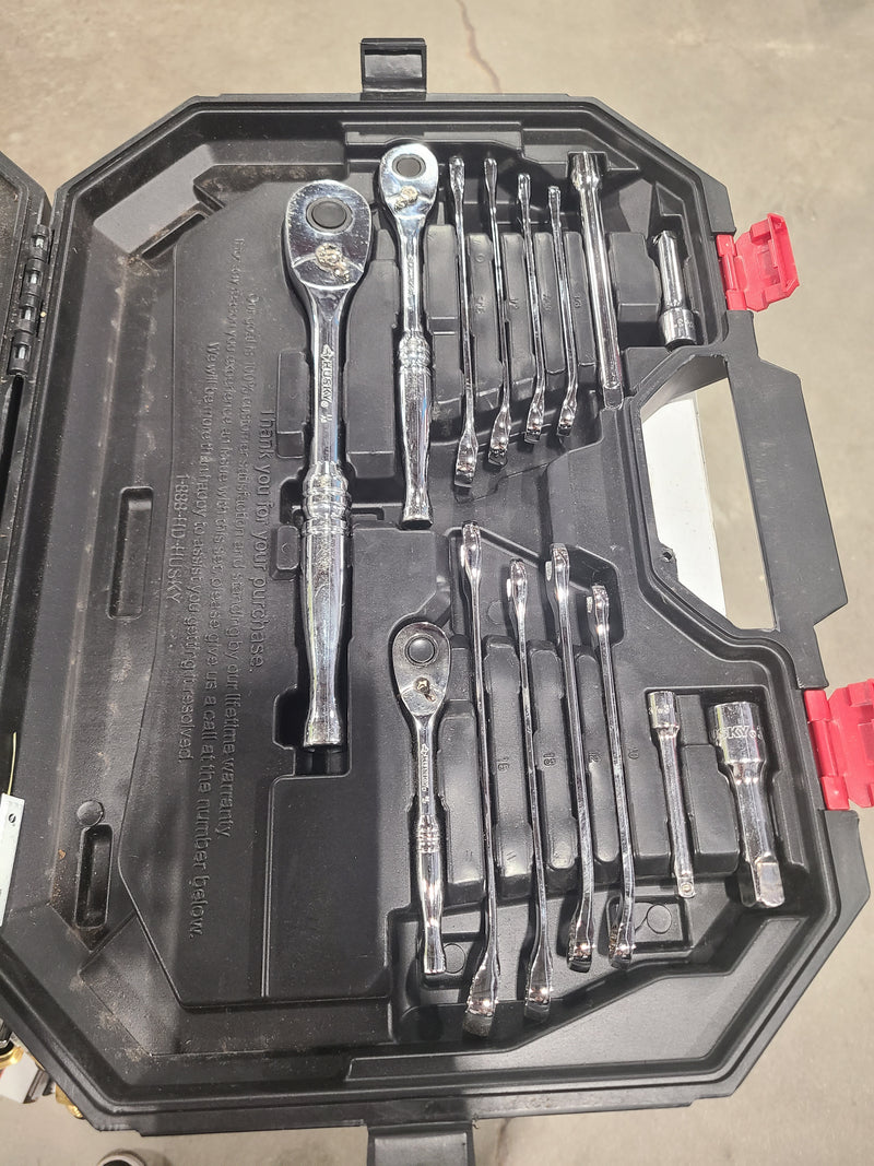 Husky 149-Piece Mechanics Tool Set (1/4 in., 3/8 in., & 1/2 in. Drive)