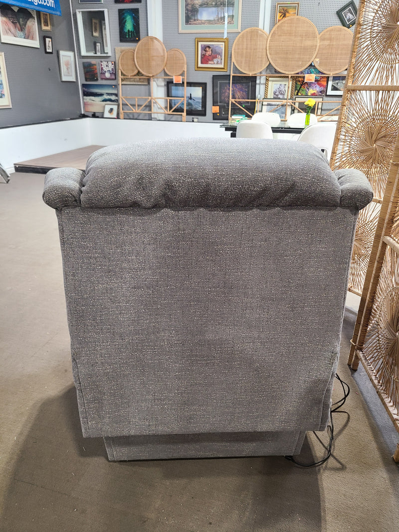 La-Z-Boy Power Lift Recliner Chair – Gray Fabric