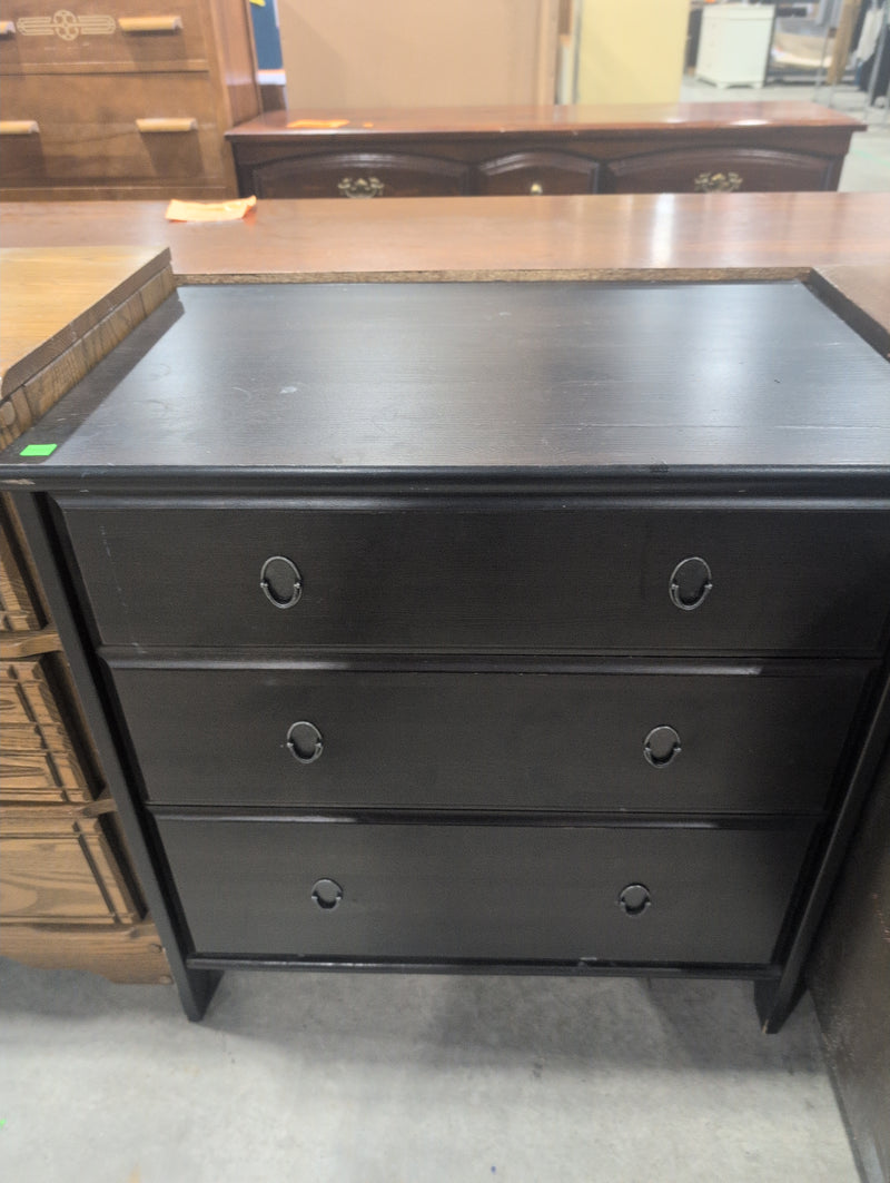 Black 3 Drawer Dresser