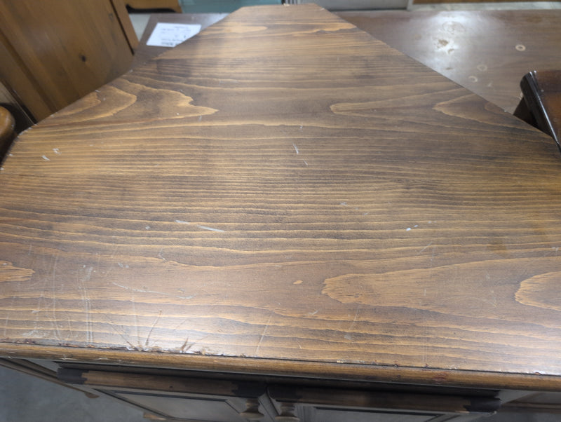 Wooden Corner TV Stand with Storage