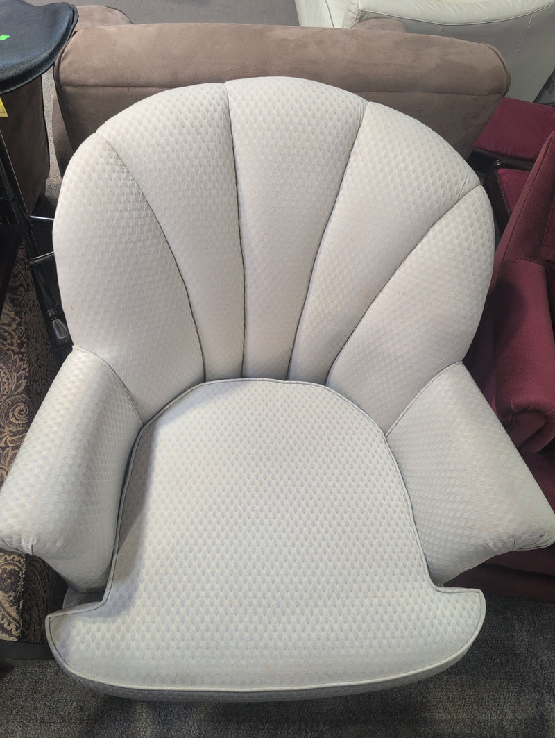 White Swivel Armchair