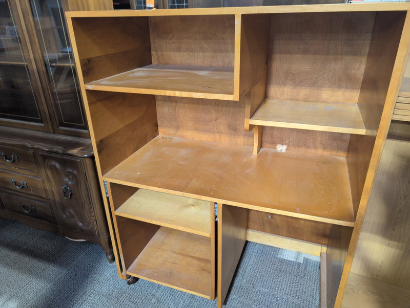 Portable Computer Desk with Shelves