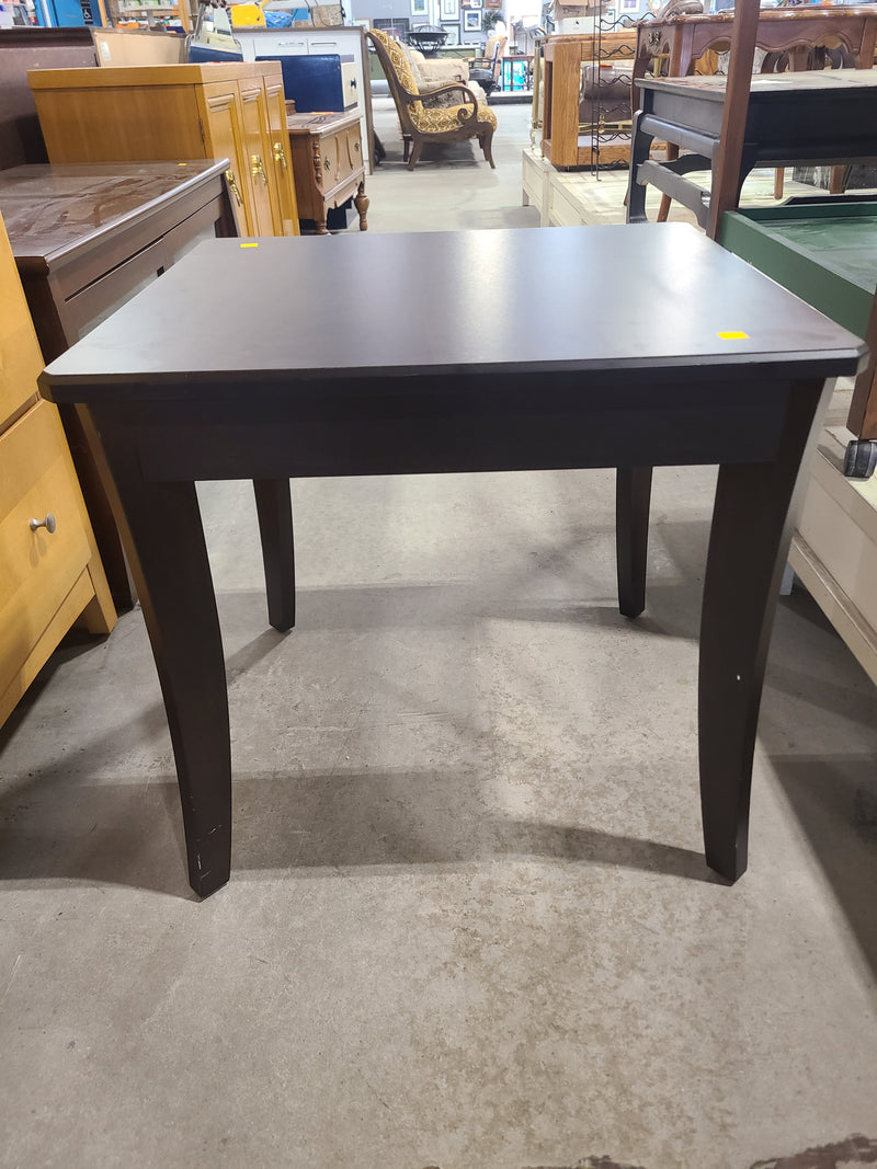 Contemporary Espresso Square Accent Table