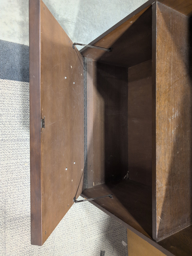 Bookcase with Lower Compartment and Holes