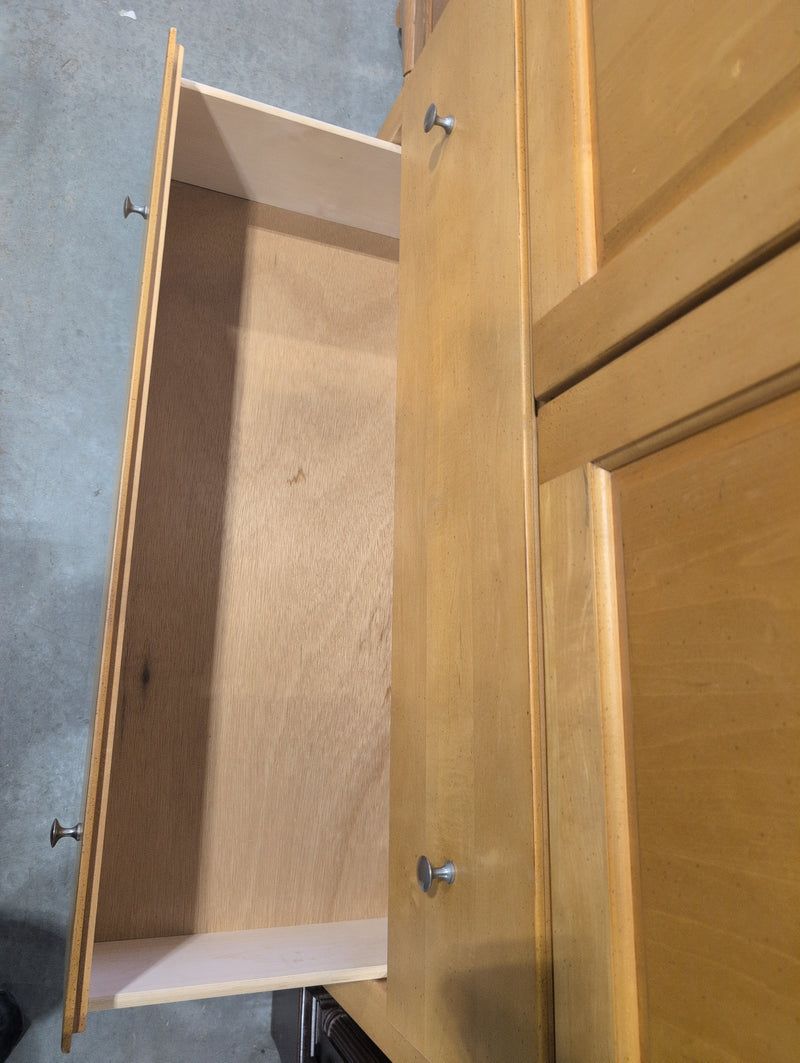 Light Brown TV Armoire
