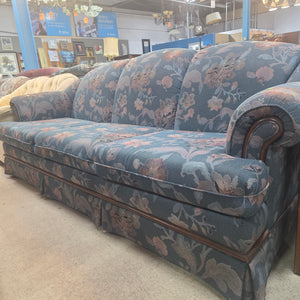 Traditional Green Floral Couch