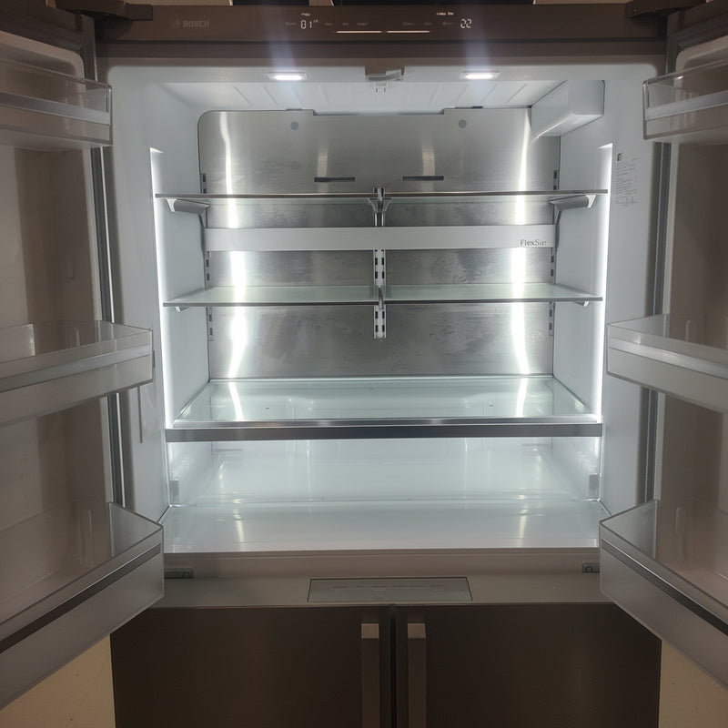Excellent Condition New Bosch 800 Series Stainless Steel French Door Refrigerator