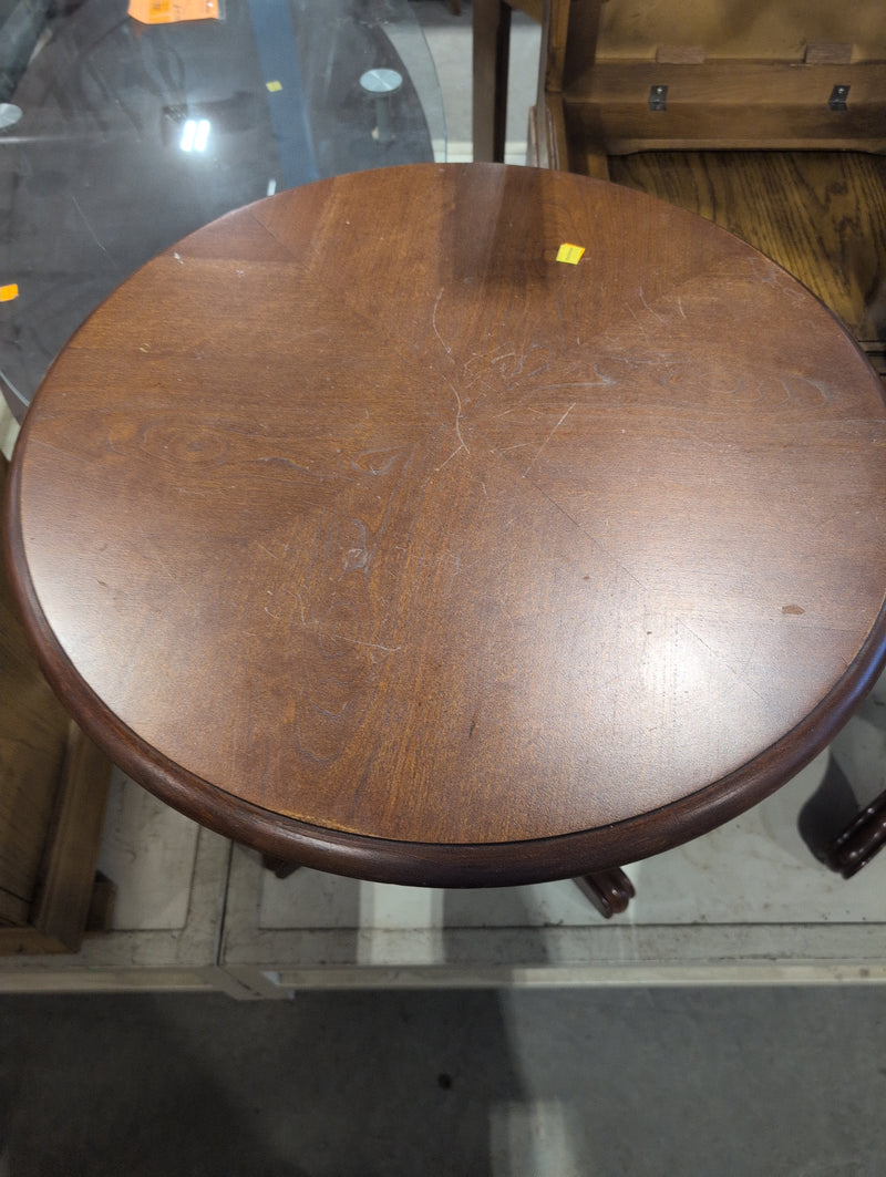 Round Wooden Side Table