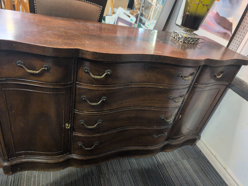 Curved Wooden Sideboard